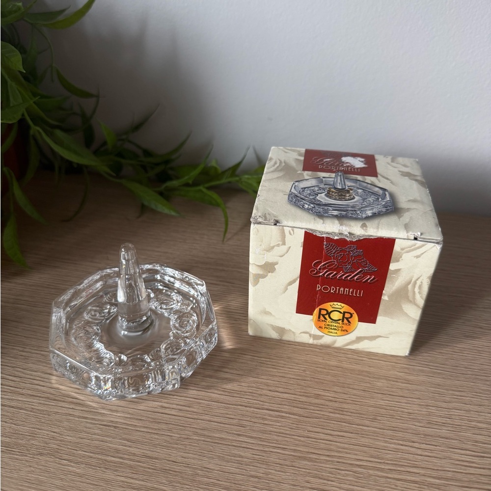 Crystal Ring Holder with Box